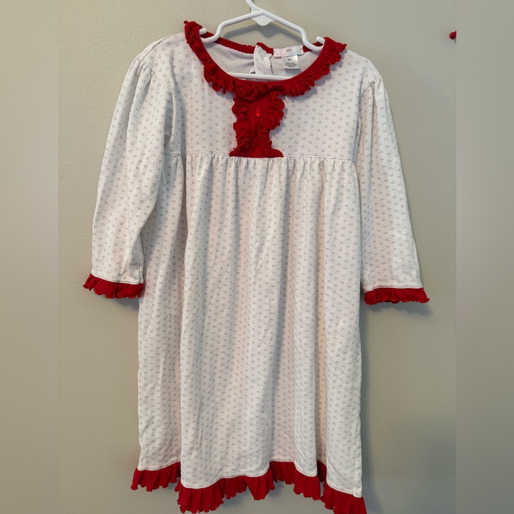 Baby Loren White Christmas Nightgown